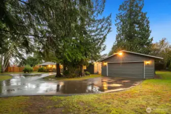 Detached 2-car garage.