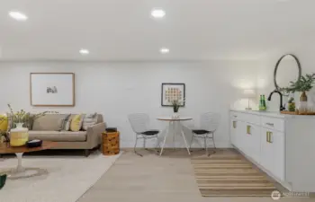 Family Room and Bar Area