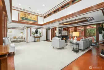 Light-filled living spaces with high ceilings & clerestory windows