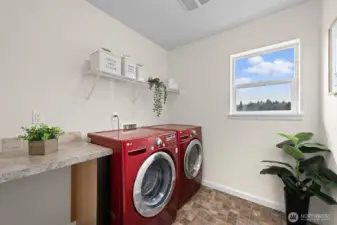 Dedicated laundry space