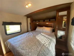 Main bedroom w pocket door closure