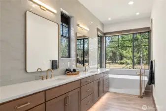 Images are references of an already built home at 421 Southern Star, showcasing interiors for presale.