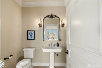 Main floor powder room.