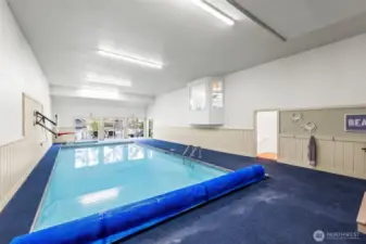 This 16x36 ft heated pool will be a year round hit
