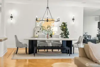 Whether a cozy dinner or a large gathering - you will find this area will fit your needs