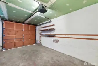 Oversized one car garage that has more storage!