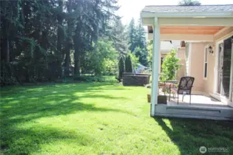 back yard with patio