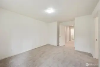 Spacious primary bedroom