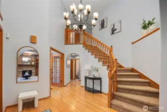 High ceilings in entry