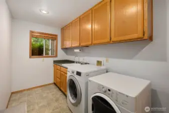 Spacious Laundry/Mud Room with lots of storage