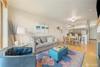 Ample seating in living room