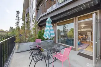 Large patio