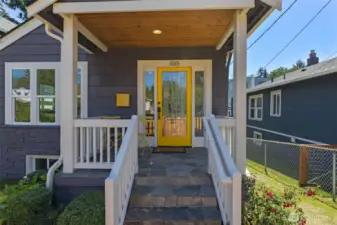 Welcoming porch
