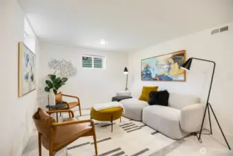 Family/Media room on lower level