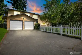 2 car garage, very clean with shop