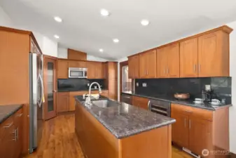 Chef's gourmet kitchen