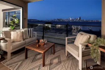 Spectacular view from second story balcony - 120 square feet!