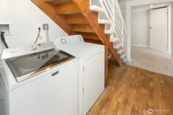 Full-sized Washer and Dryer included.