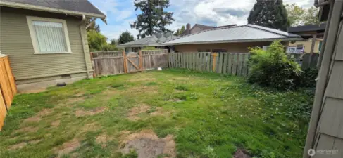 Lots of garden space