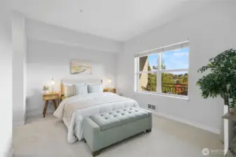 Plenty of room for a king sized bed.