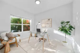 3rd bedroom is a diverse space and great for a home office, bedroom, TV room, etc.