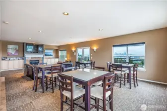Penthouse community space is perfect for larger gatherings and social events.
