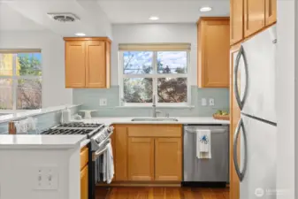 Ample Storage, Counter Space & Stainless Steel Appliances.