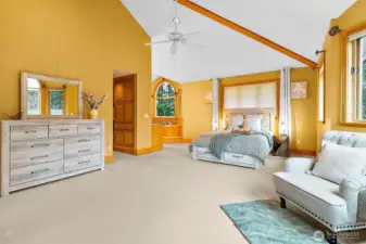 Open concept primary bedroom.