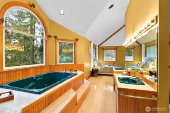 5-piece spa inspired bathroom.