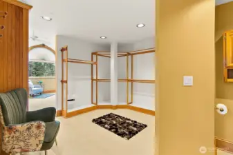 Large walk in closet in primary bedroom.