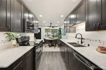 Newly remodeled and updated kitchen