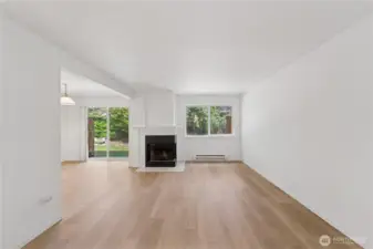 Spacious and light-filled living room