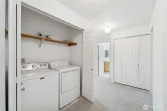 Washer/Dryer located on upper floor