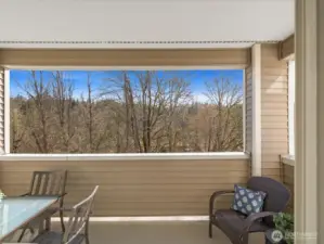 Plenty of space for seating an outdoor dining.