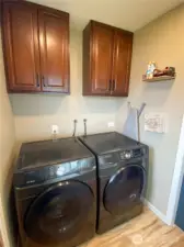 Landry room off kitchen and back door.