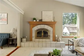 WOOD FIREPLACE