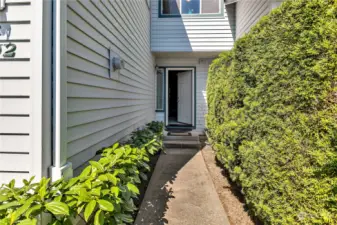 Walk way to front door