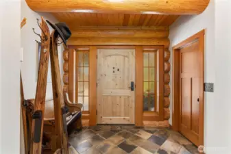 Spacious entryway.