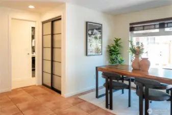 Just one of the several shoji-screen closets. There is so much storage space in this home!