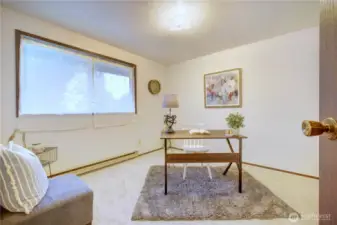 Unit B 2nd bedroom/ home office or media room