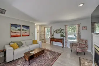 Light and bright gathering area.