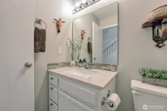 Downstairs 1/2 bath.