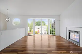 Plenty of natural light and gorgeous flooring.