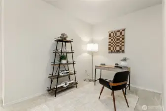 downstairs bedroom office area