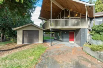 Extra Storage, Separate  Entrance to Basement.