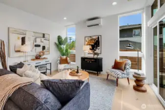 Comfortable and cozy living room.