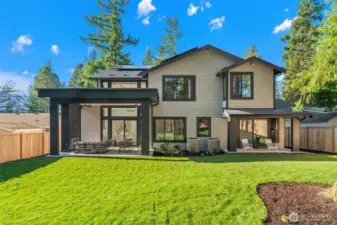 Large level backyard