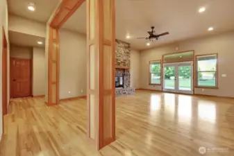 Hall views from central living area