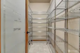 Large Kitchen Pantry with loads of shelving