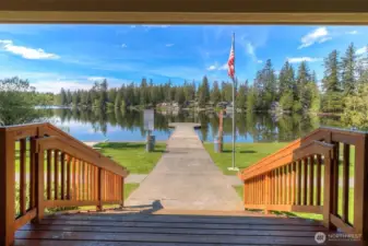 Community lake access.